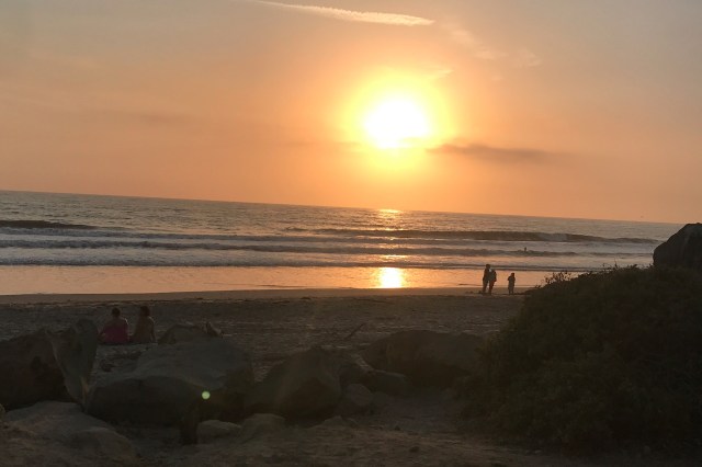 Couche de soleil a Emma Wood State beach